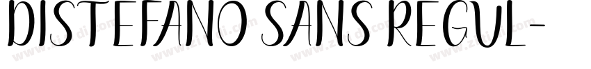 Distefano Sans Regul字体转换